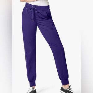Women's Purple Jogger Scrub Pants